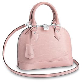 Louis Vuitton-LV Alma BB rosa novo-Rosa