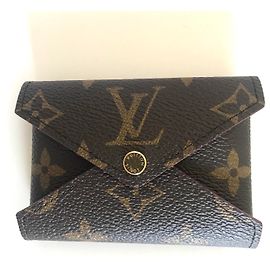 Louis Vuitton Card Holder Brown Leather Brown