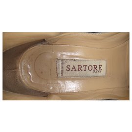 Sartore-Stivali Sartore 36-Nero,Rosso