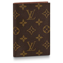 Louis Vuitton-LV passport cover new-Brown