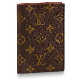 Louis Vuitton Capa de passaporte LV nova Marrom