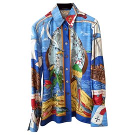 Hermès-Camisa de Christophe Colomb-Multicolor