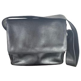 Sac à main Lancel en cuir lisse noir Noir