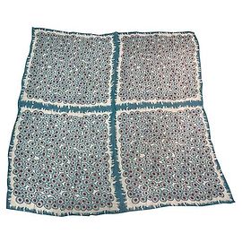 Sciarpa Hermès Giant Square in chiffon di seta blu Blu