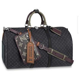 Louis Vuitton-Keepall Louis Vuitton patchwork new-Grey
