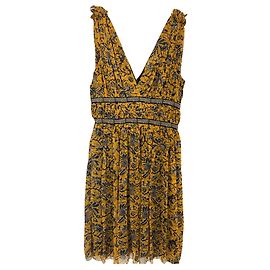 Robe en soie Isabel Marant jaune Jaune