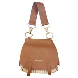 Burberry-Leather Bridle bag-Caramel