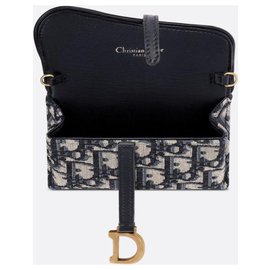 Dior-Dior pochette nano saddle new-Blue