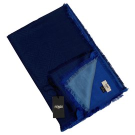 Fendi-Silk scarves-Blue