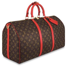 Louis Vuitton-LV Keepall 50 NOVO-Marrom