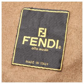 Fendi-Fendi Brown Cashmere Scarf-Brown