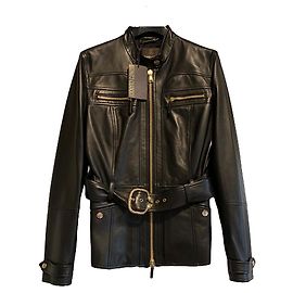 Roberto Cavalli Giacca di pelle Nero
