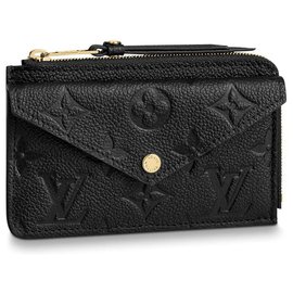 Louis Vuitton-LV Card Holder recto verso new-Black