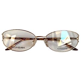 Yves Saint Laurent Titanium YSL frames Gold hardware