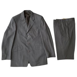 Yves Saint Laurent-Grey vintage suit YSL Homme-Grey