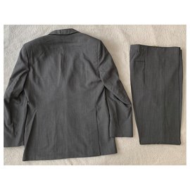 Yves Saint Laurent-Grey vintage suit YSL Homme-Grey
