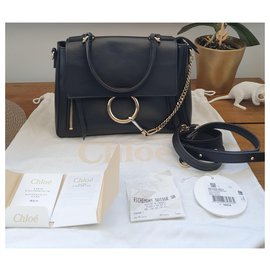 Chloé-Chloé bag model FAYE Medium-Black