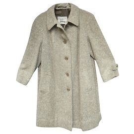 Burberry Grey Irish Tweed Coat Grey