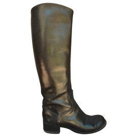 Givenchy p riding boots 40 Black