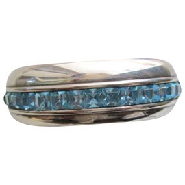 Givenchy-Crystal cuff bracelet.-Silvery,Light blue