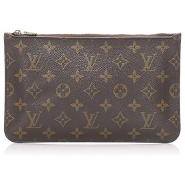 Louis Vuitton-Louis Vuitton Brown Monogram Neverfull Pouch-Brown