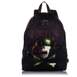 Givenchy Black Army Skull Nylon Backpack Black Multiple colors