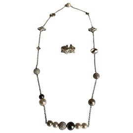 Swarovski-Ensemble de cristal plaqué argent-Bijouterie argentée