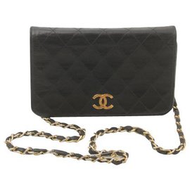 Chanel-Bolsa de aba Chanel-Preto
