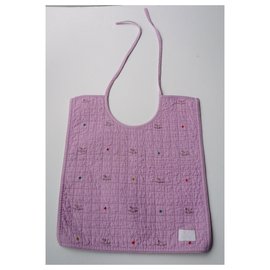 Hermès-HERMES Avalon Pink cotton bib very good condition-Pink