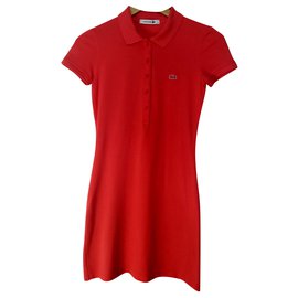 robe rouge lacoste