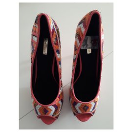 Autre Marque-Nuove scarpe con zeppa-Multicolore