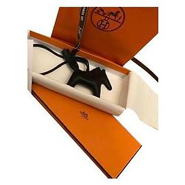 Hermès Rodeo Charm Black Leather Black