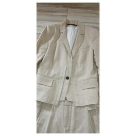 Comptoir Des Cotonniers-Linen pantsuit set-Beige
