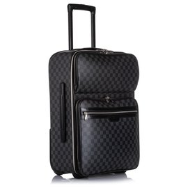 Louis Vuitton-Louis Vuitton Gray Damier Graphite Pegase 55-Black,Grey