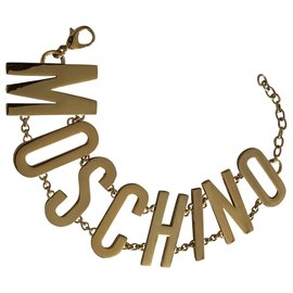 Moschino-Necklaces-Golden