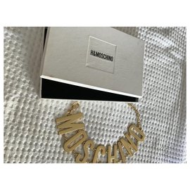 Moschino-Necklaces-Golden