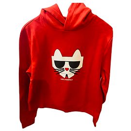Karl Lagerfeld Sweat avec capuche Rouge