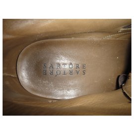 Sartore-Sneakers Sartore p 38,5 in pitone-Bronzo