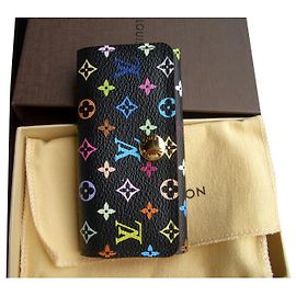 Louis Vuitton black murakami key ring Multiple colors