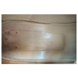 Hermès-Hermès buckle shoe p 39-Brown