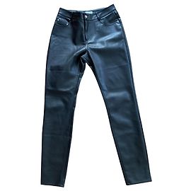 Calça Claudie Pierlot de couro sintético preto Preto