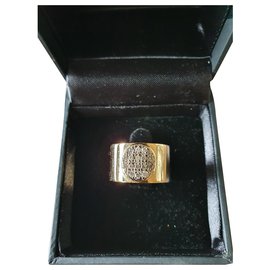 Dinh Van-Bonito anillo inspirado en el anillo Dinh van Athénas-Gold hardware