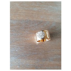 Dinh Van-Bonito anillo inspirado en el anillo Dinh van Athénas-Gold hardware