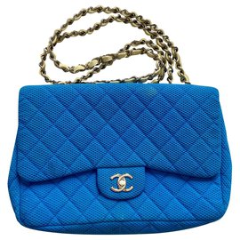 Chanel-Chanel Klassische Form-Blau