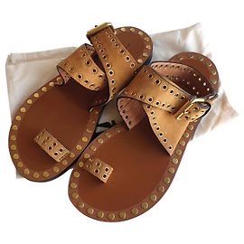 Isabel Marant Jools Sandalen Beige Cognac Karamell