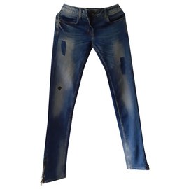 Jeans Sandro blu in cotone Blu