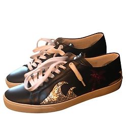 Sneakers Yves Saint Laurent donna taglia 38 Nero Silver hardware Gold hardware