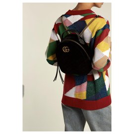 Gucci-Marmont backpack-Black