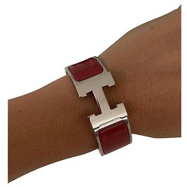 Clic H Hermès Armband Rot Bordeaux