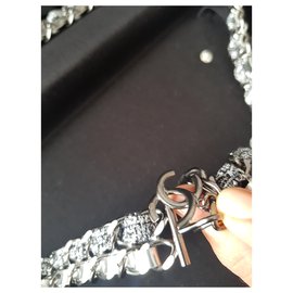 Chanel-Ausgefallener Gürtel-Silber